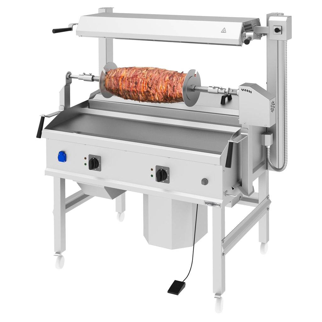 Cağ Kebap Machine - 14 KW - Horizontal - Stand Device