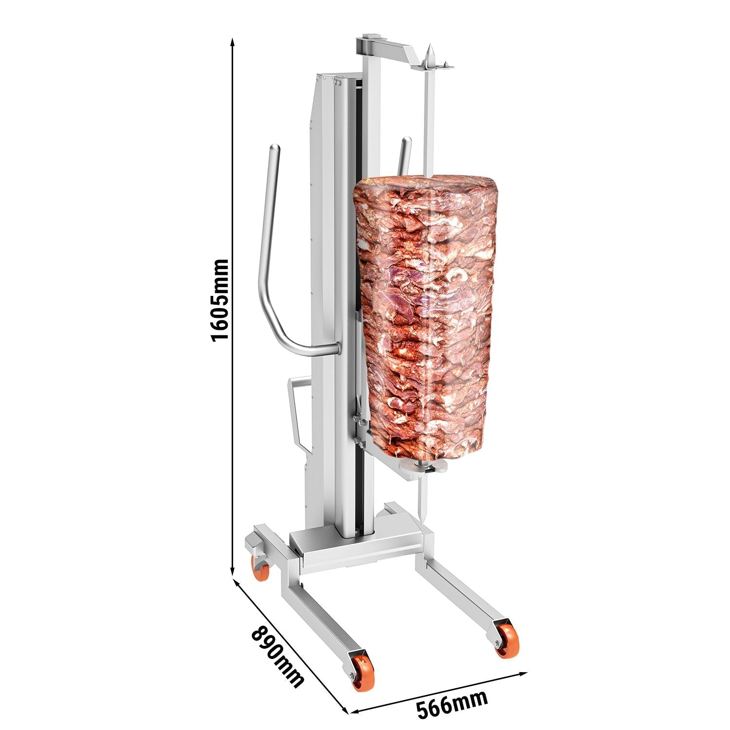Rotary leverage for rotary skewers - Max load: 350 kg