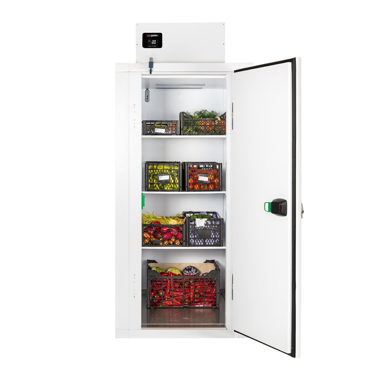 Compact cold room - 1000x1100mm - 1,59m³ - 3 shelves