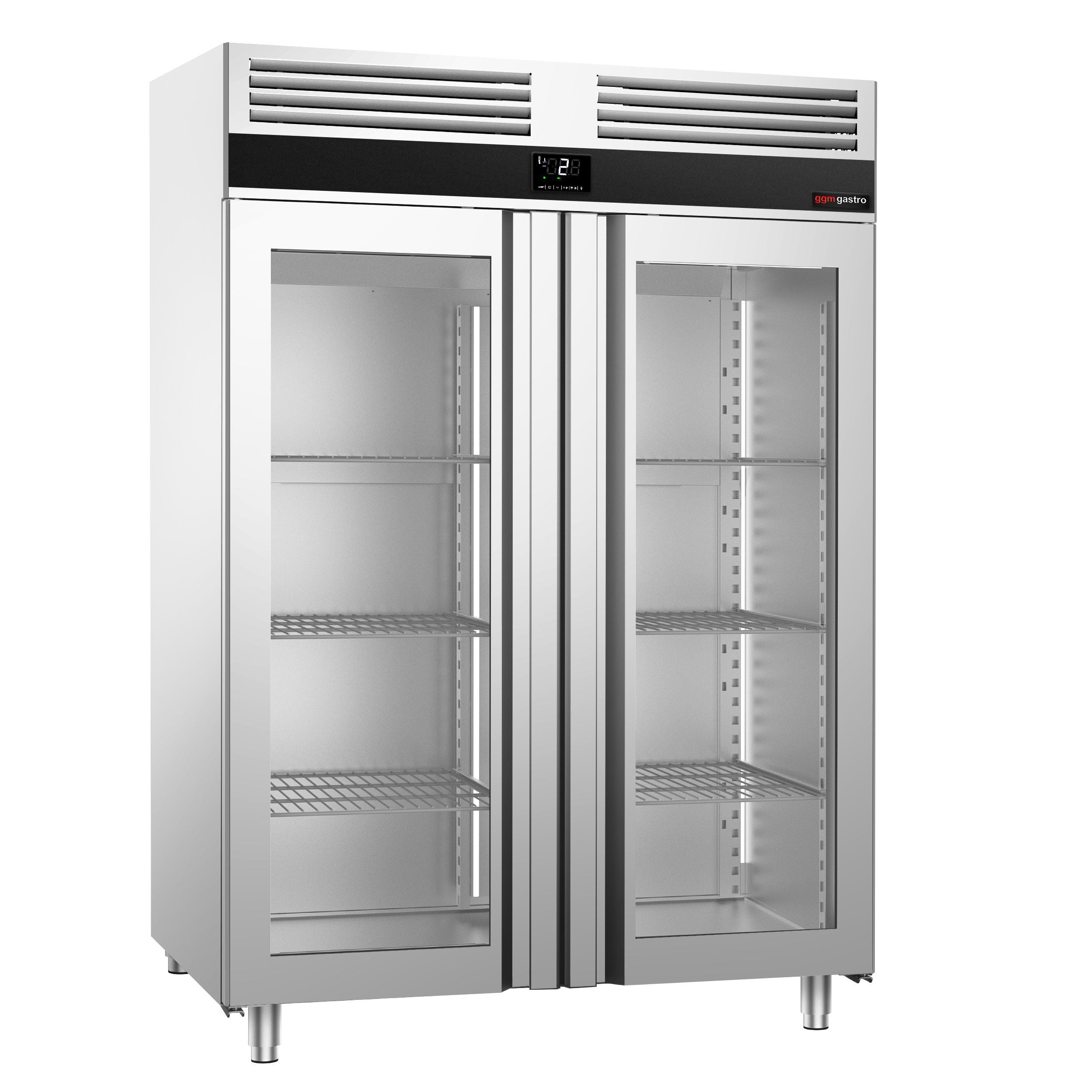 Refrigerator Premium - GN 2/1 - 1400 liters - 2 glass doors