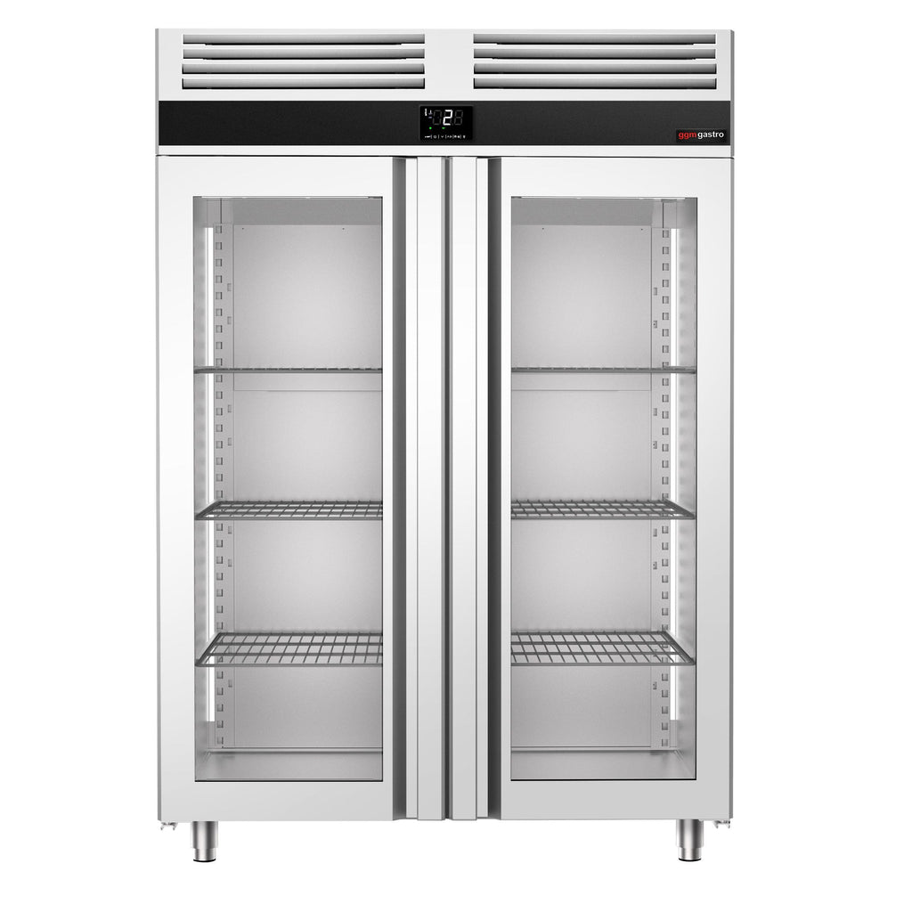 Refrigerator Premium - GN 2/1 - 1400 liters - 2 glass doors