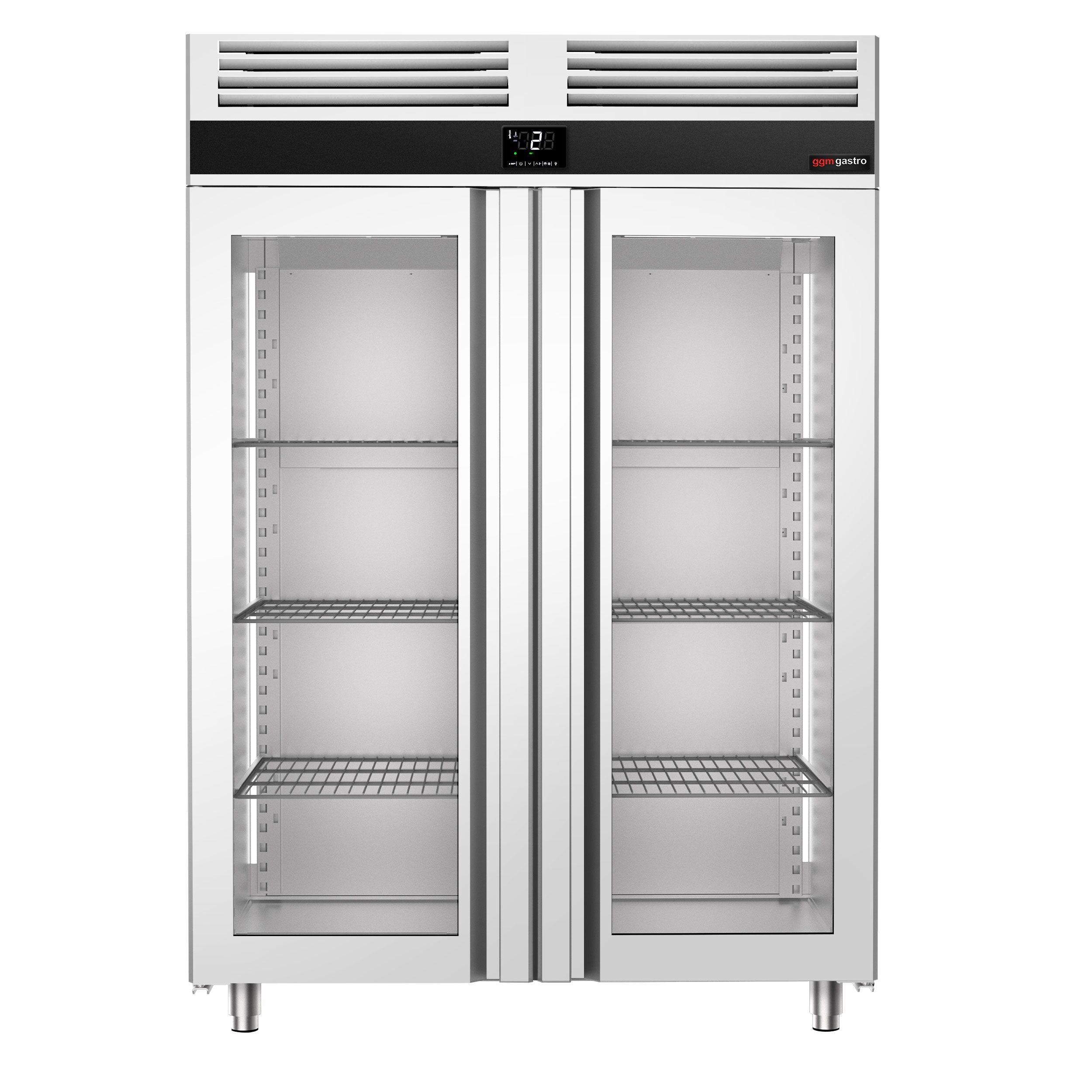 Refrigerator Premium - GN 2/1 - 1400 liters - 2 glass doors