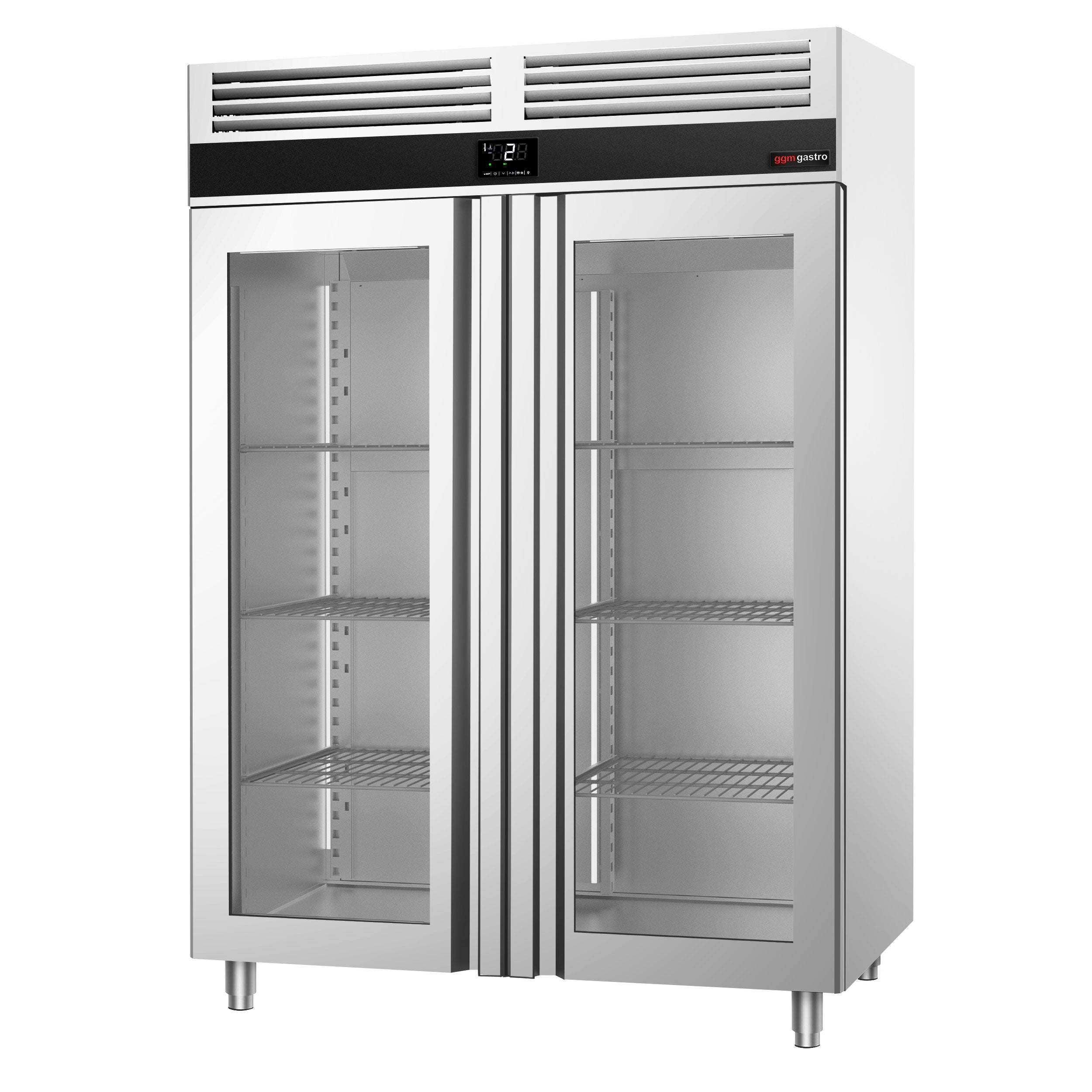 Refrigerator Premium - GN 2/1 - 1400 liters - 2 glass doors