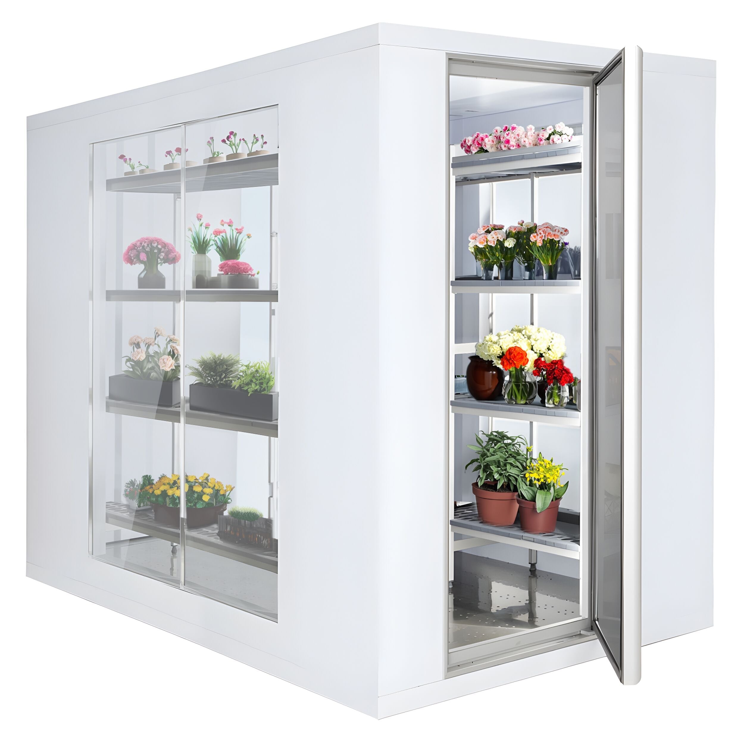 Cold Room - 1200x2100mm - 3,7m³ - 3 glass edges