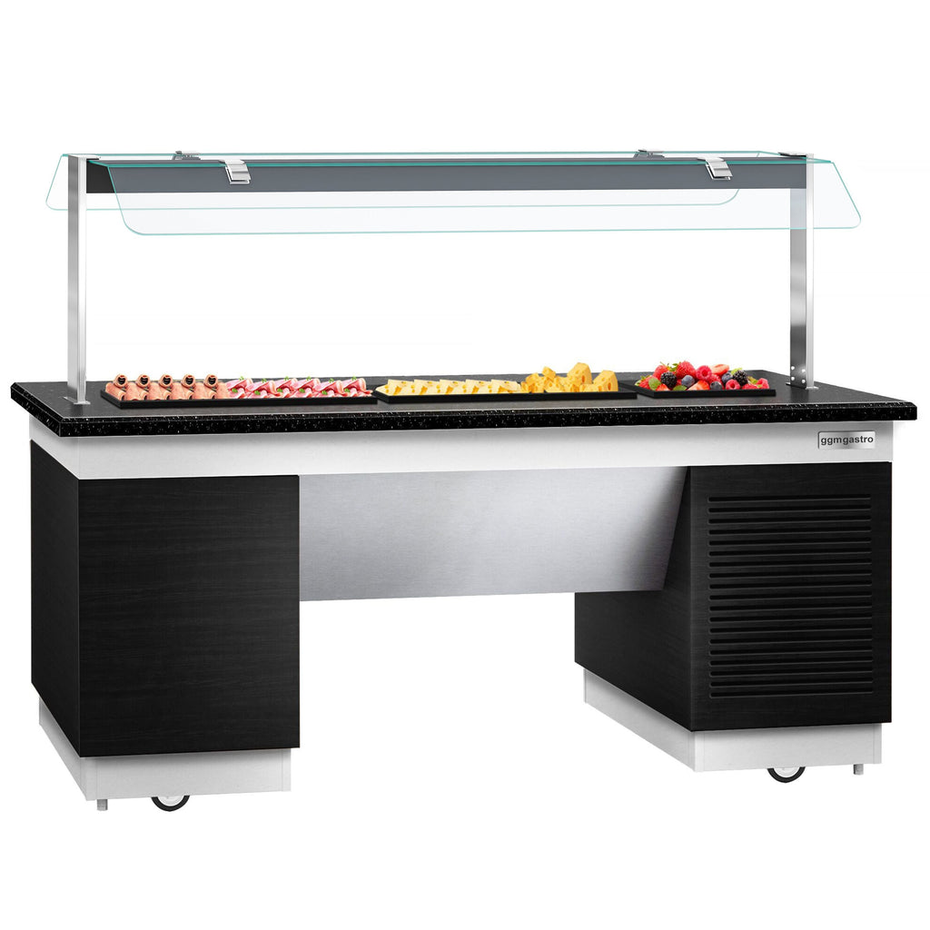 Cold Open Buffet counter dublin - 2000mm- Cooling Pleytli & Wheel