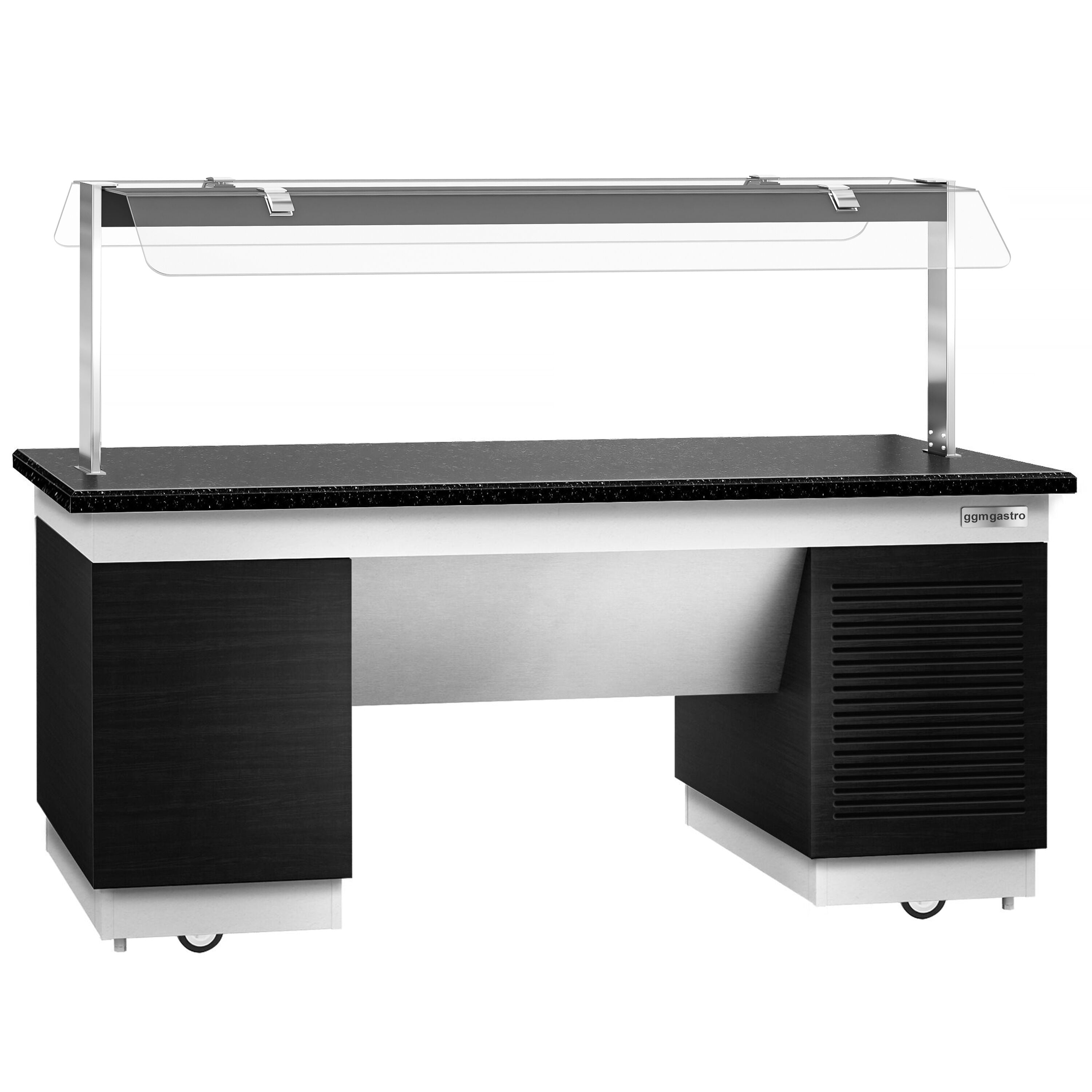 Cold Open Buffet counter dublin - 2000mm- Cooling Pleytli & Wheel