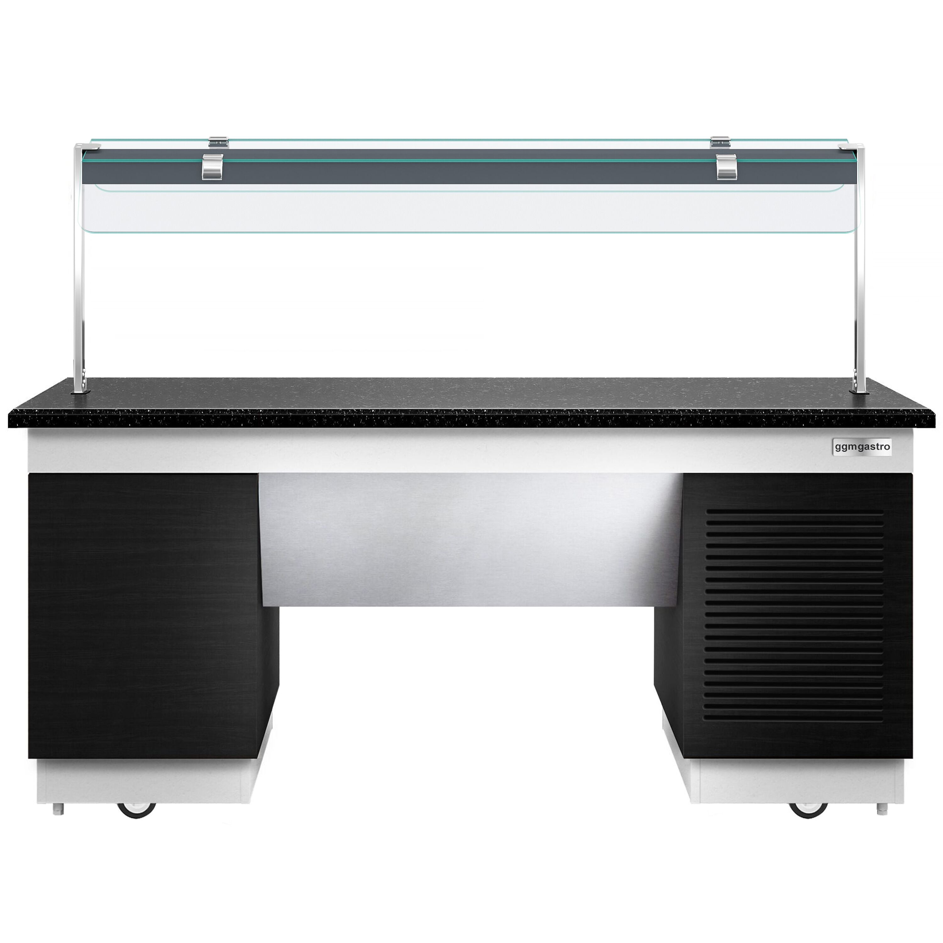 Cold Open Buffet counter dublin - 2000mm- Cooling Pleytli & Wheel