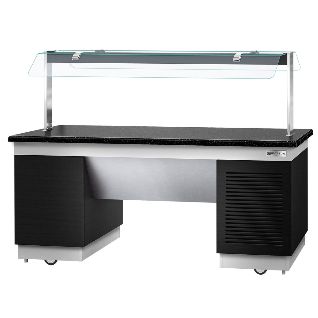 Cold Open Buffet counter dublin - 2000mm- Cooling Pleytli & Wheel