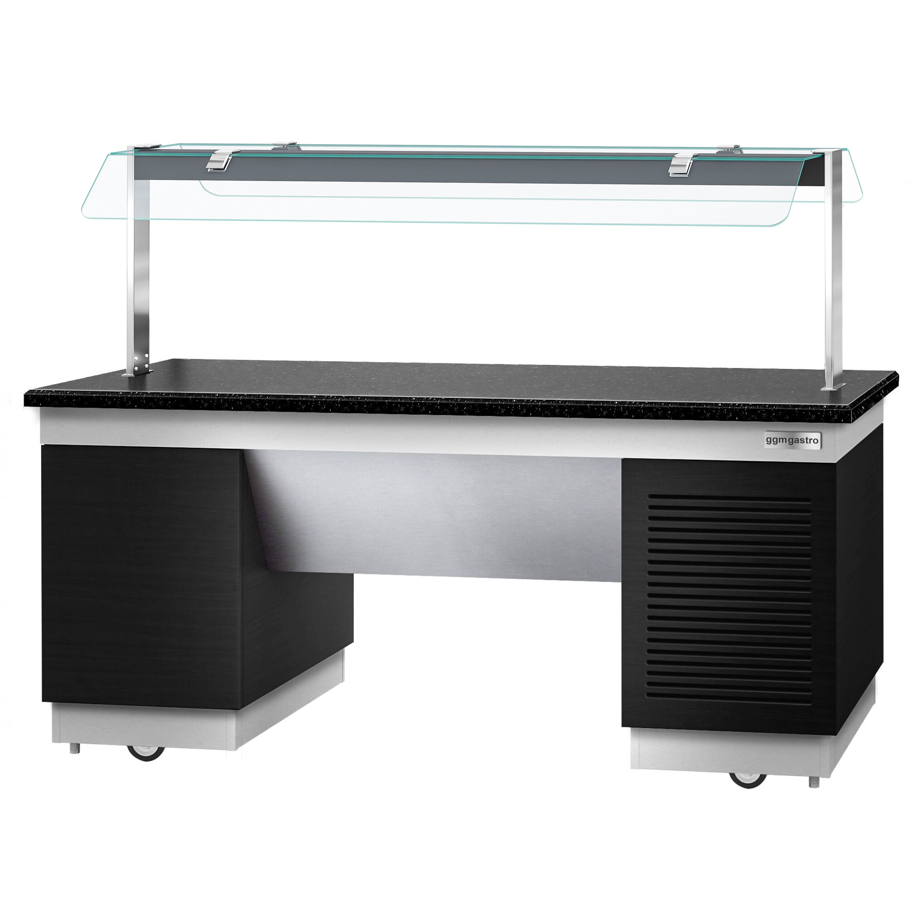 Cold Open Buffet counter dublin - 2000mm- Cooling Pleytli & Wheel