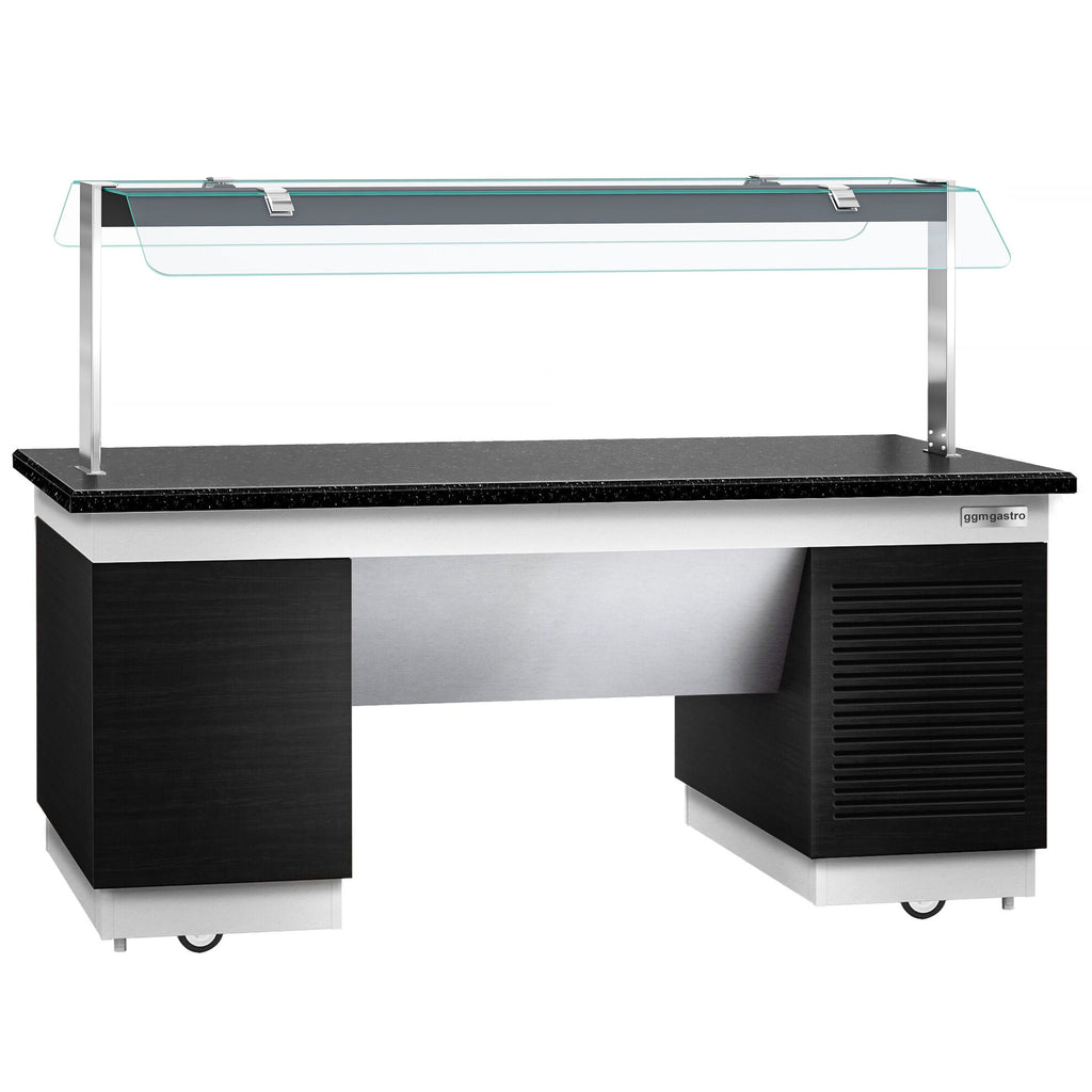 Cold Open Buffet counter dublin - 2000mm- Cooling Pleytli & Wheel