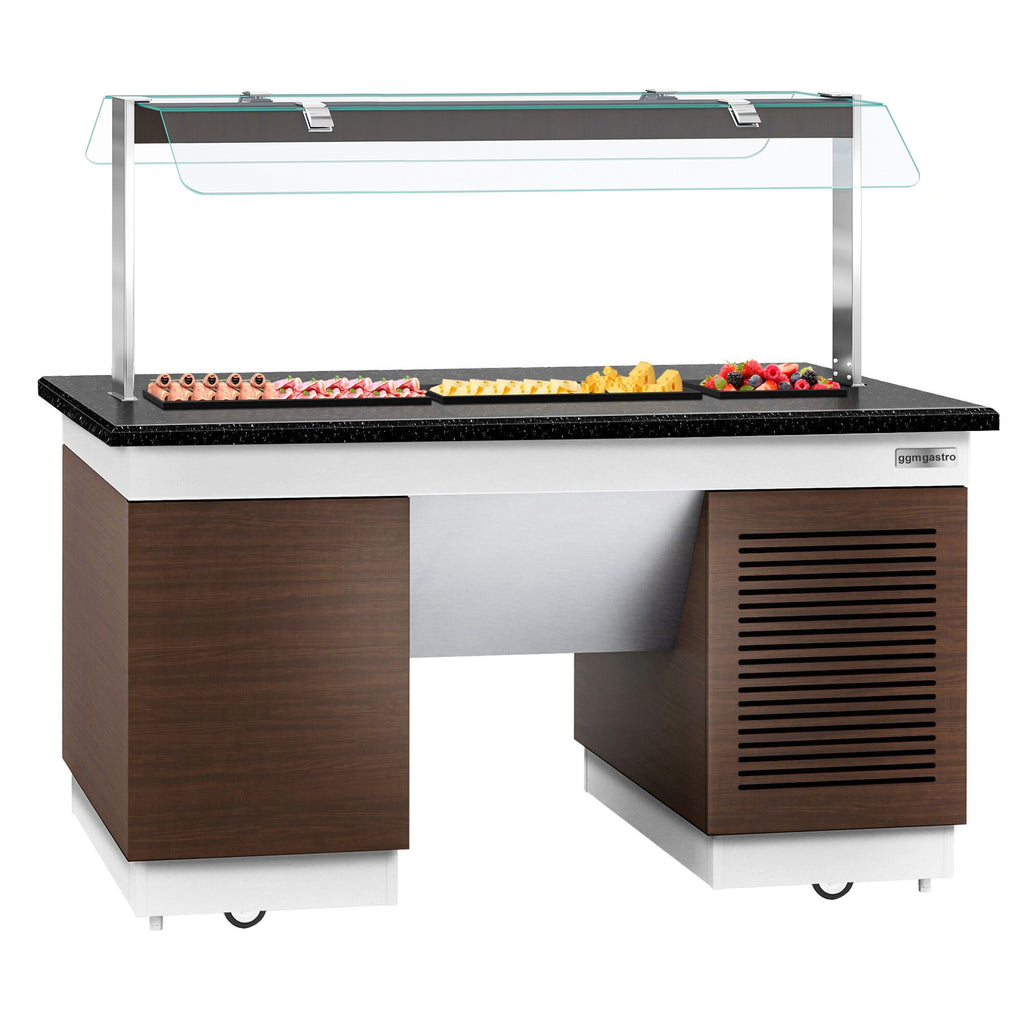 Cold Open Buffet counter dublin- 1600mm - Cool Pleytli & Wheel