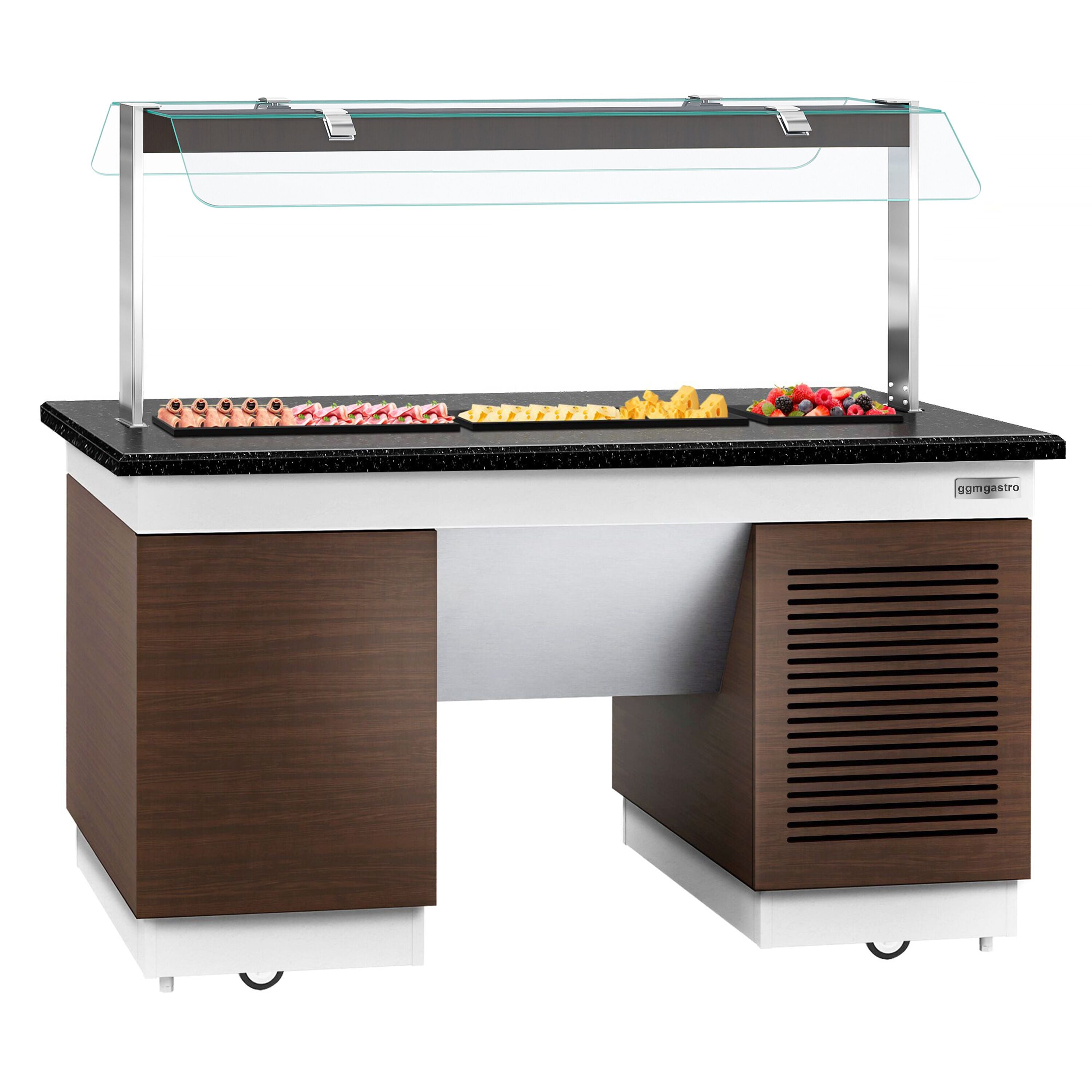 Cold Open Buffet counter dublin- 1600mm - Cool Pleytli & Wheel