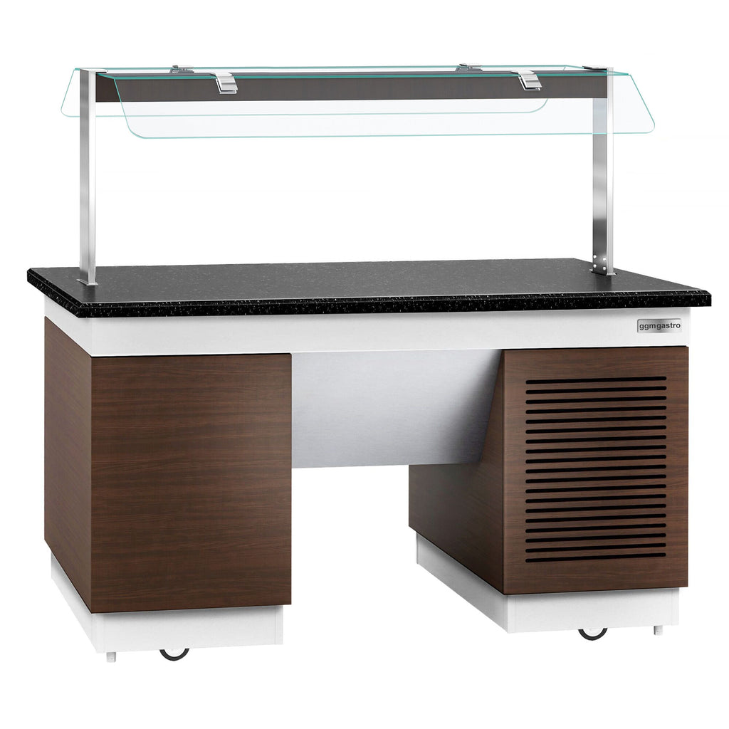 Cold Open Buffet counter dublin- 1600mm - Cool Pleytli & Wheel