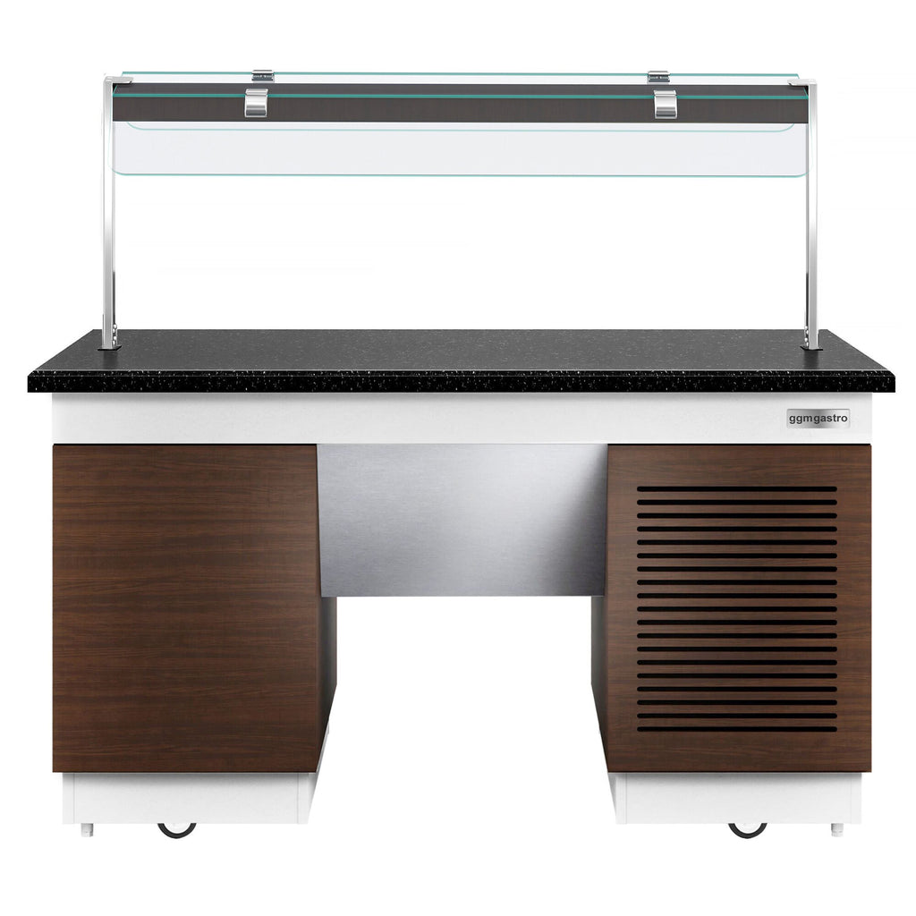 Cold Open Buffet counter dublin- 1600mm - Cool Pleytli & Wheel