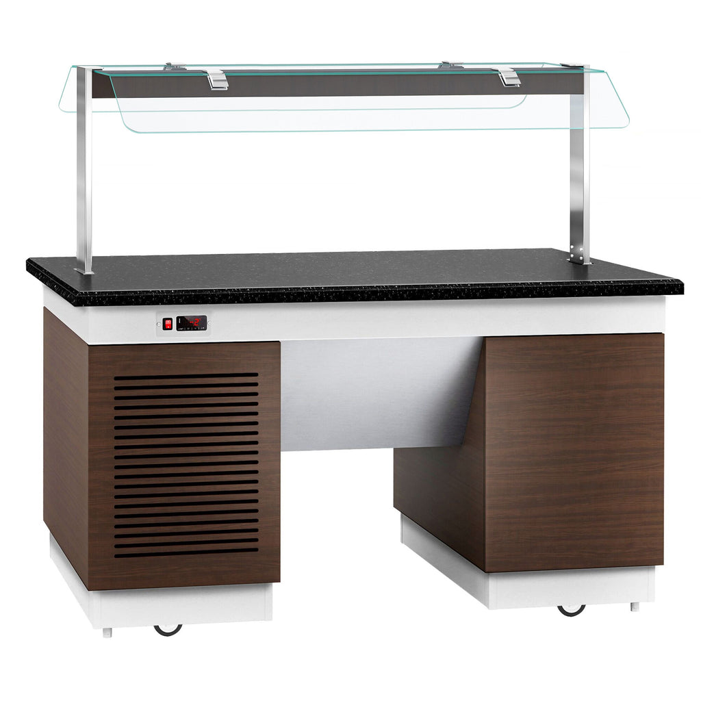Cold Open Buffet counter dublin- 1600mm - Cool Pleytli & Wheel