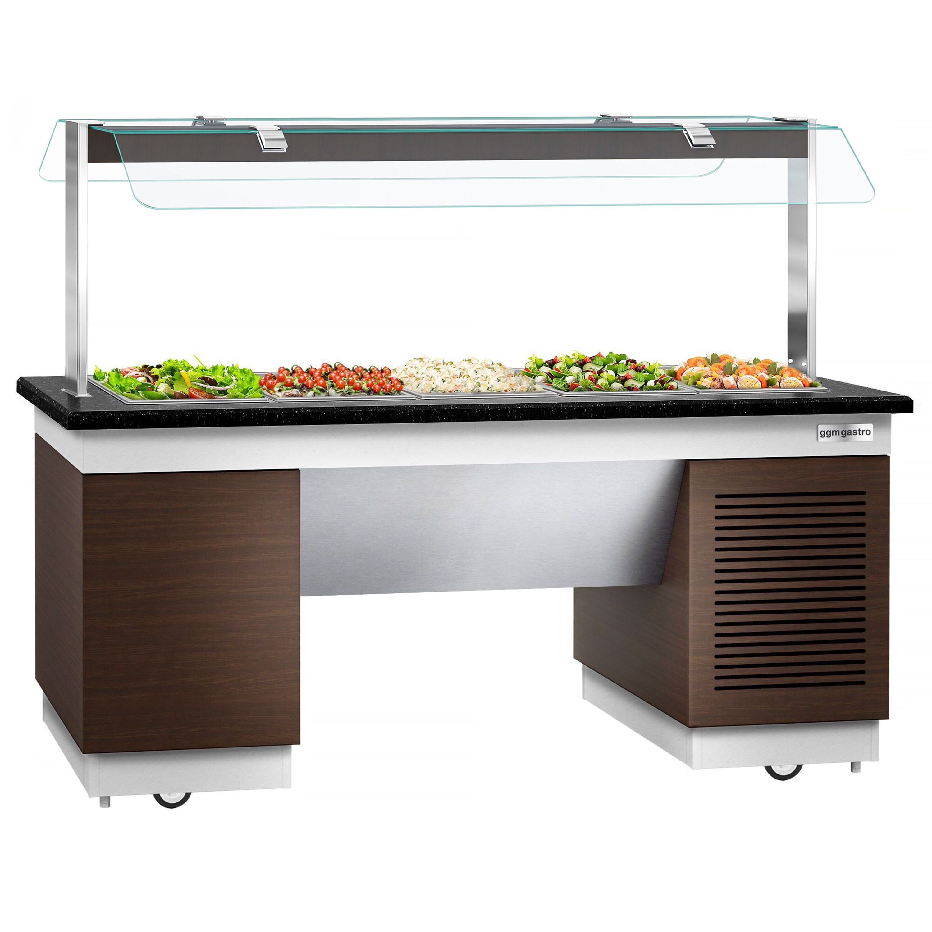 Cold Open Buffet counter dublin- For 2000mm-cold pool & wheel- GN 1/1