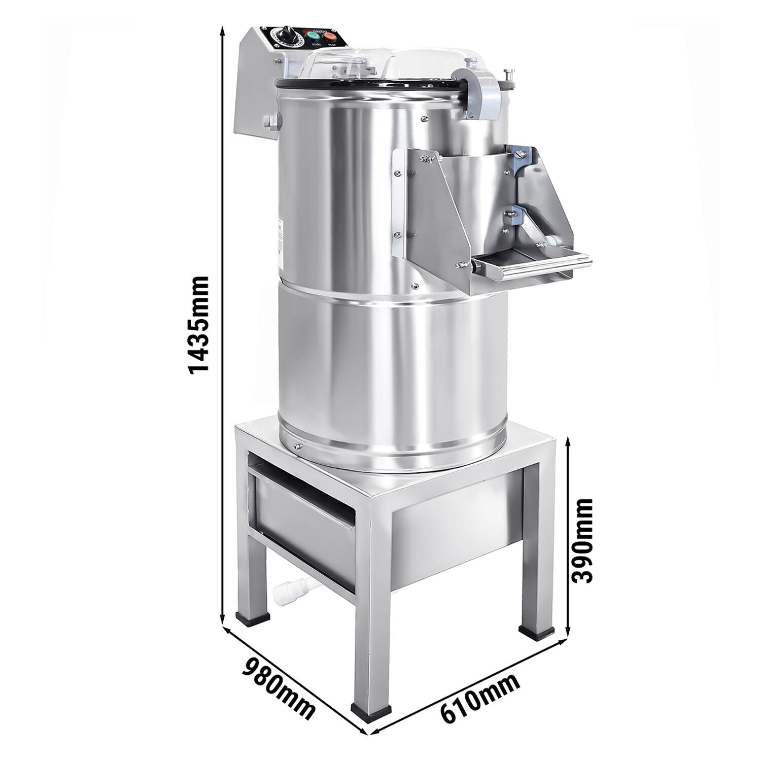 Electric Potato peel - 600 kg/hour - 1.5 kW - 400 volts