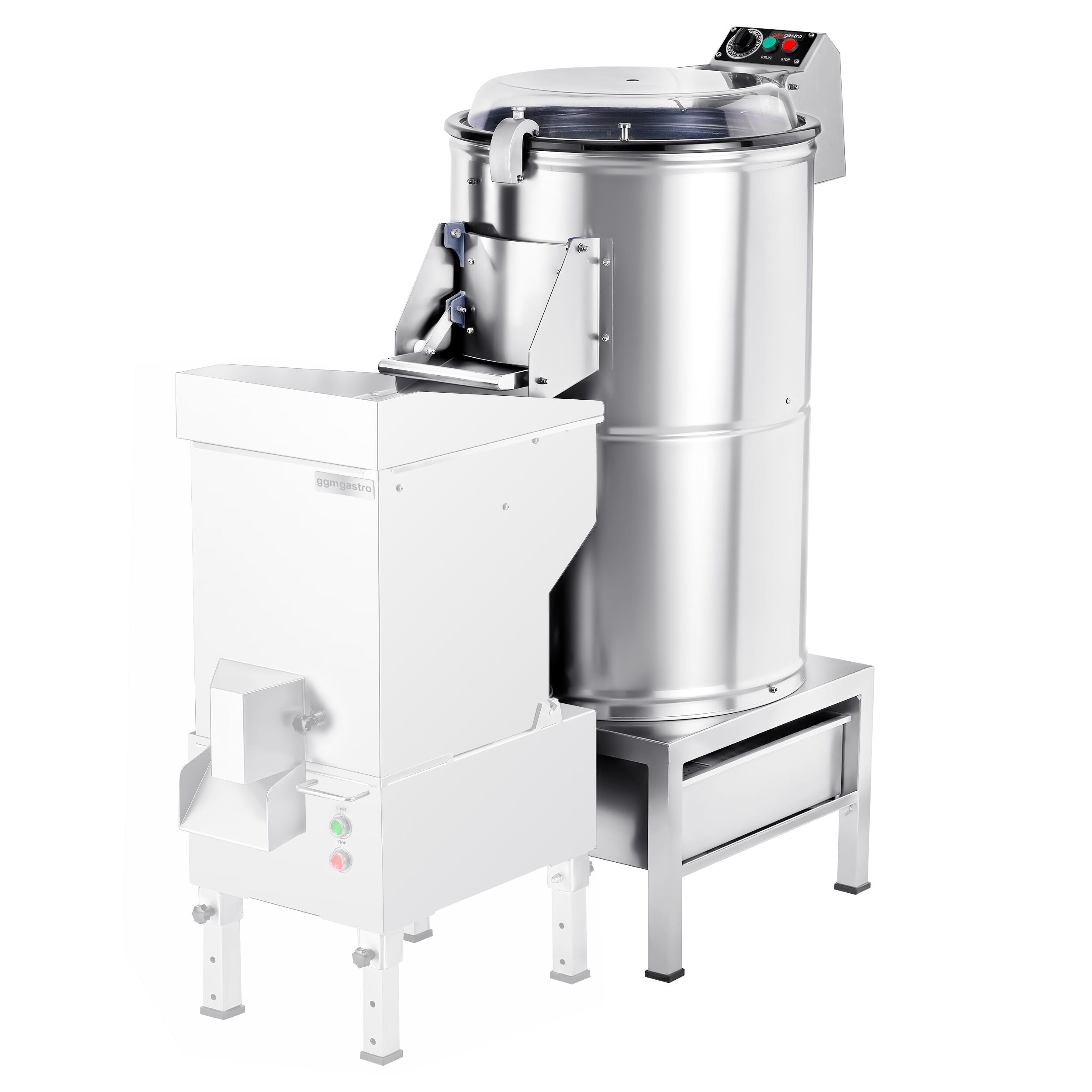 Electric Potato peel - 600 kg/hour - 1.5 kW - 400 volts