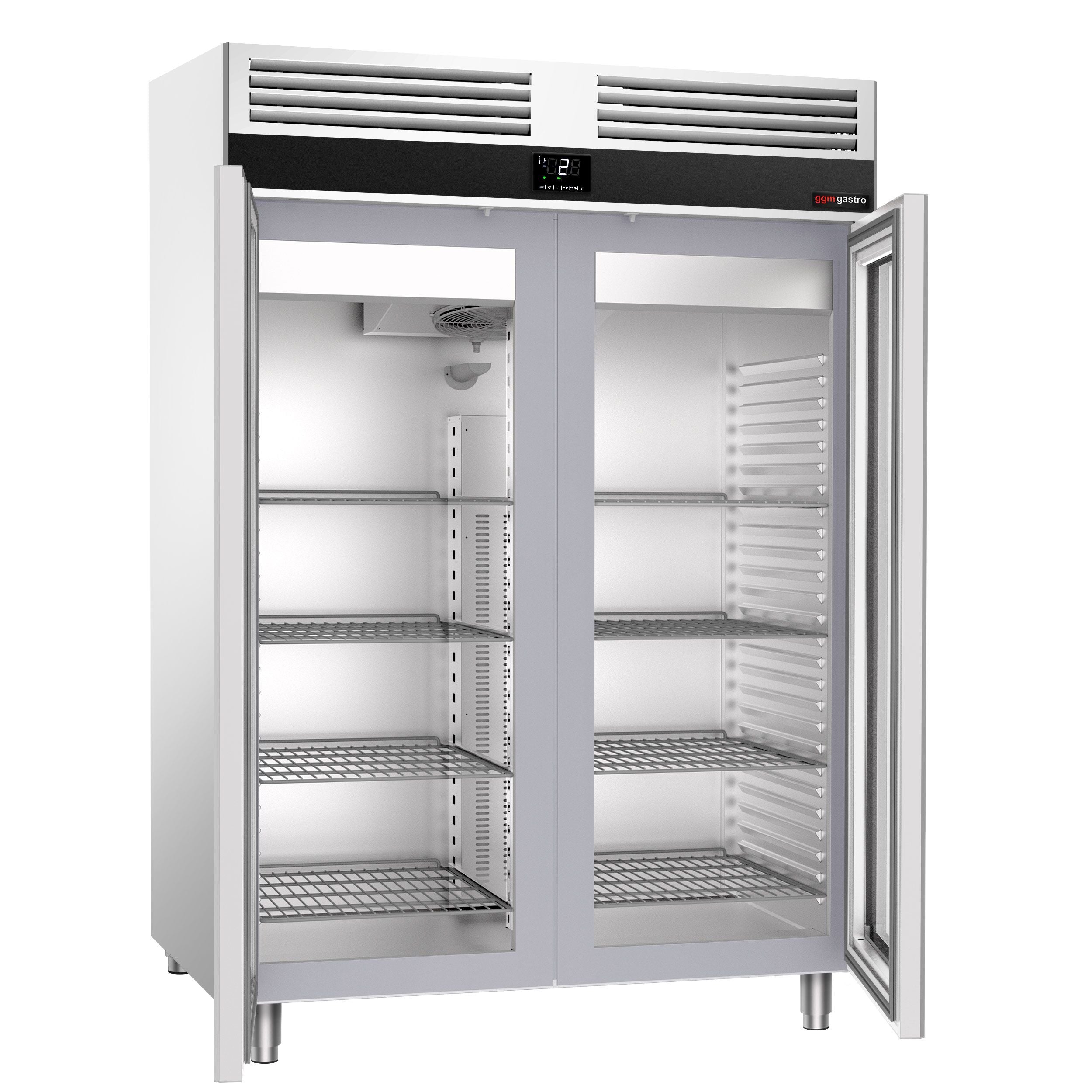 Refrigerator Premium - GN 2/1 - 1400 liters - 2 glass doors