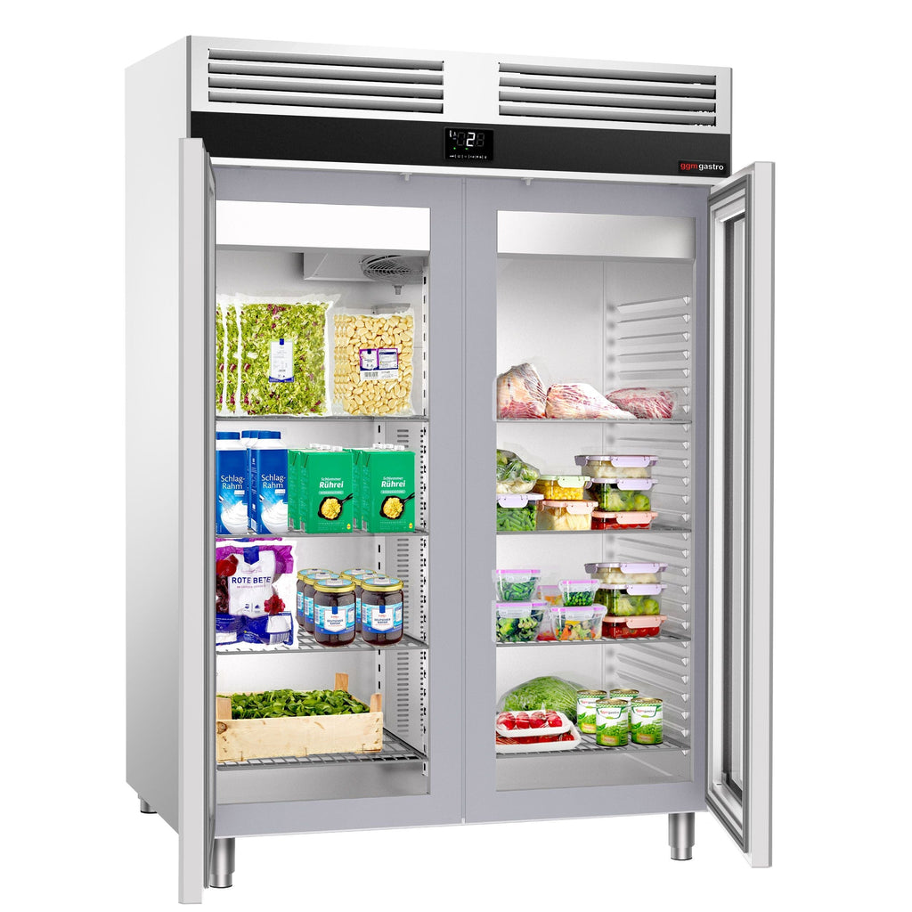 Refrigerator Premium - GN 2/1 - 1400 liters - 2 glass doors