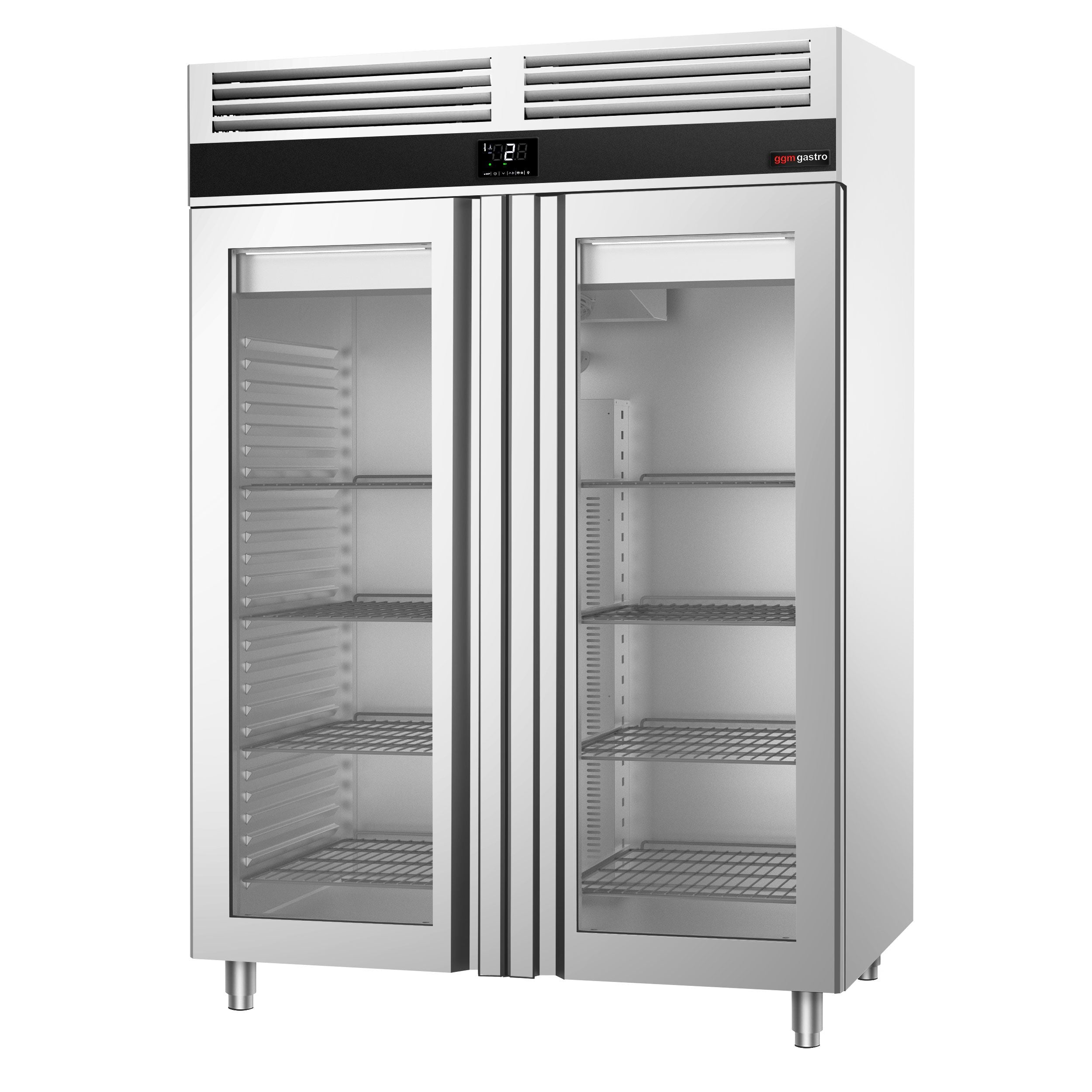 Refrigerator Premium - GN 2/1 - 1400 liters - 2 glass doors