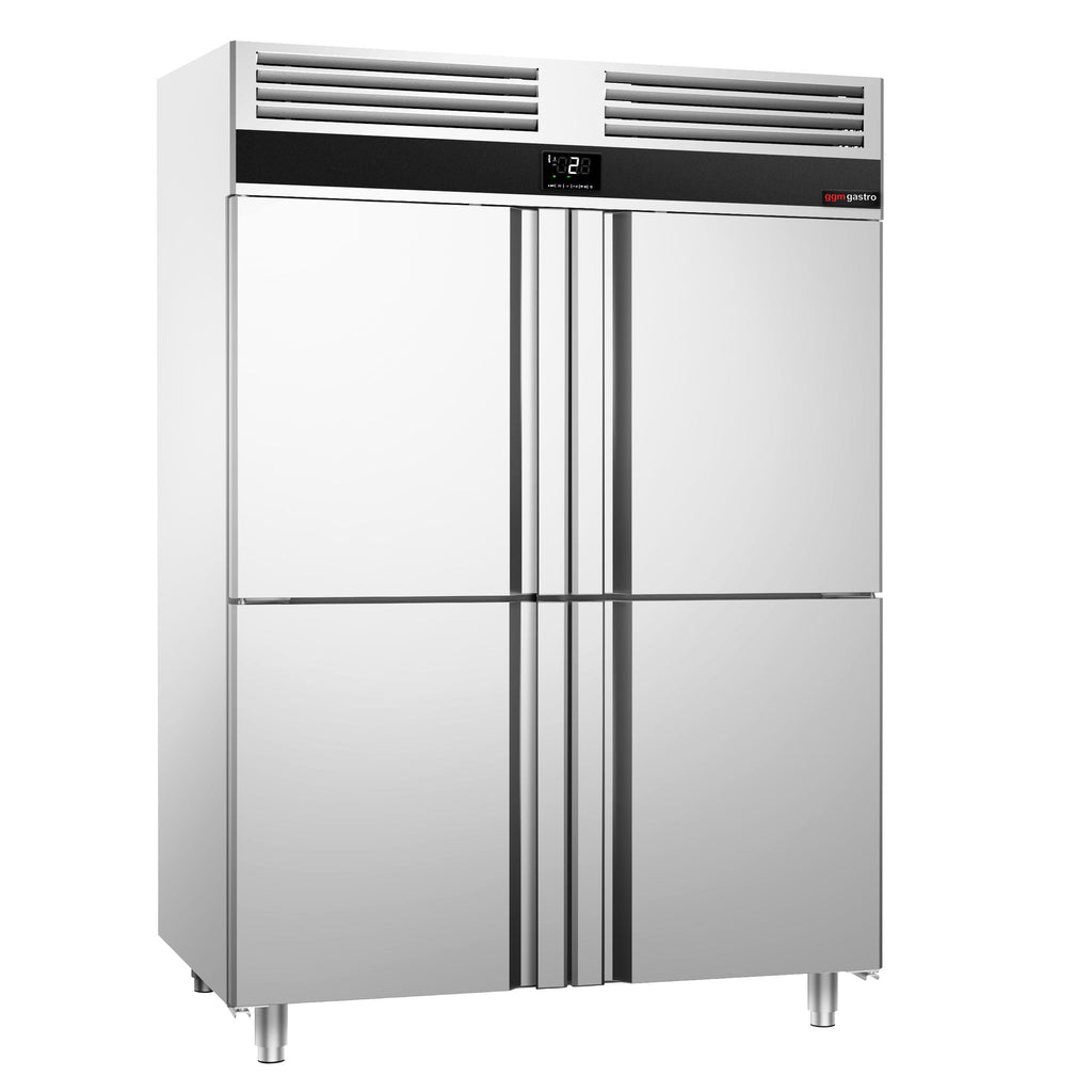 Refrigerator Premium - GN 2/1 - 1400 liters - 4 stainless steel half -door