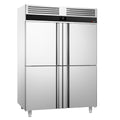 Refrigerator Premium - GN 2/1 - 1400 liters - 4 stainless steel half -door