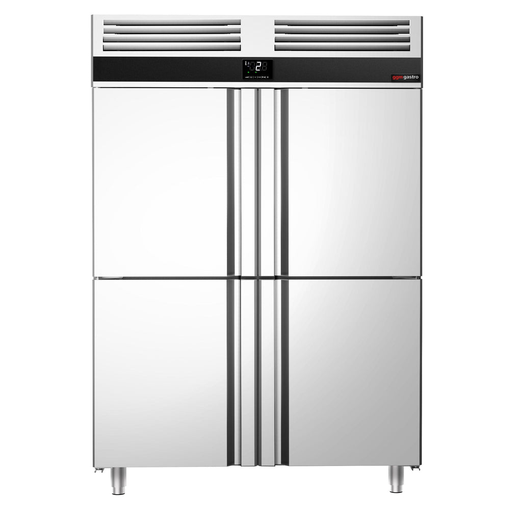 Refrigerator Premium - GN 2/1 - 1400 liters - 4 stainless steel half -door