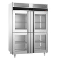 Refrigerator Premium - GN 2/1 - 1400 liters - 4 Half Glass Doors