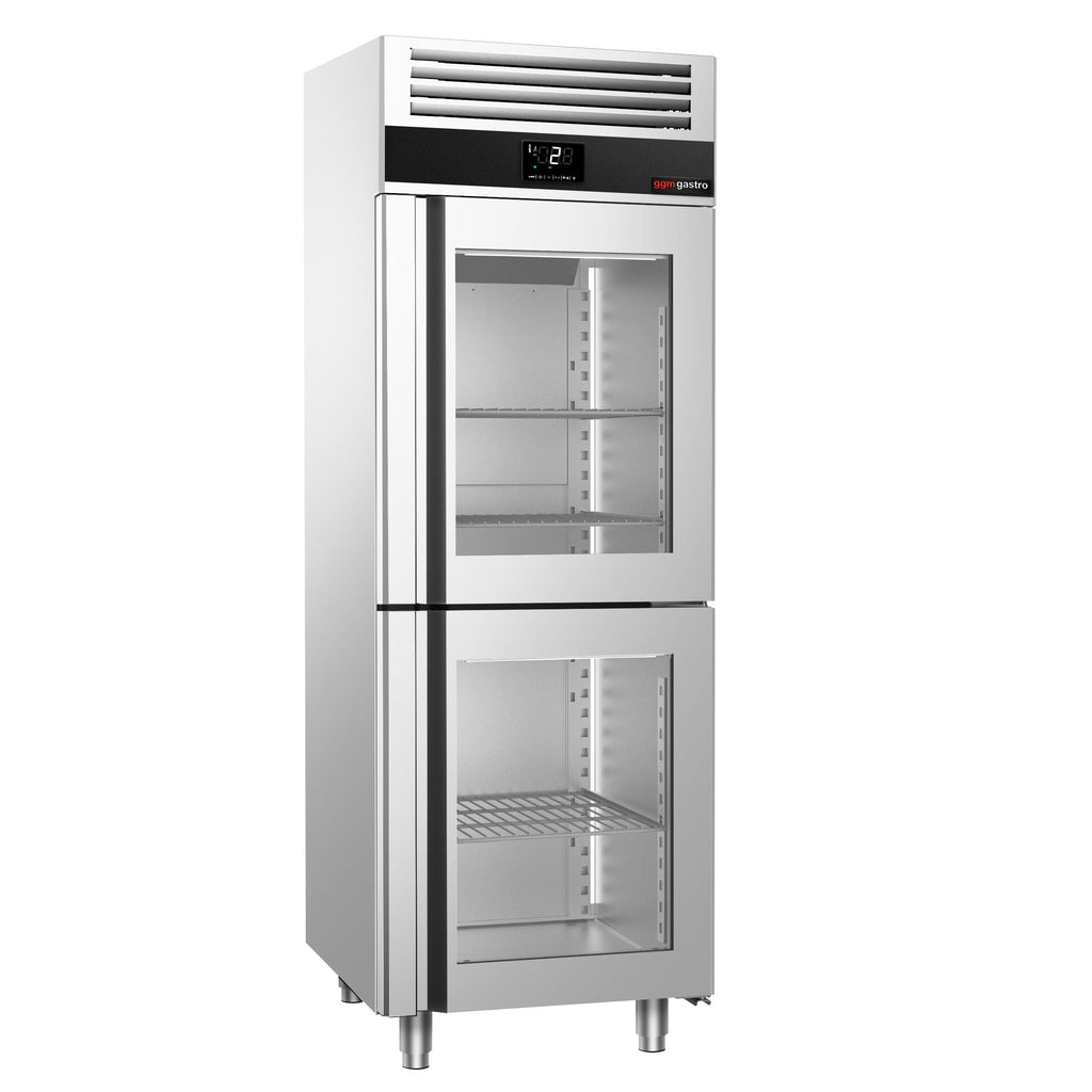 Refrigerator Premium - GN 2/1 - 700 liters - 2 half glass doors