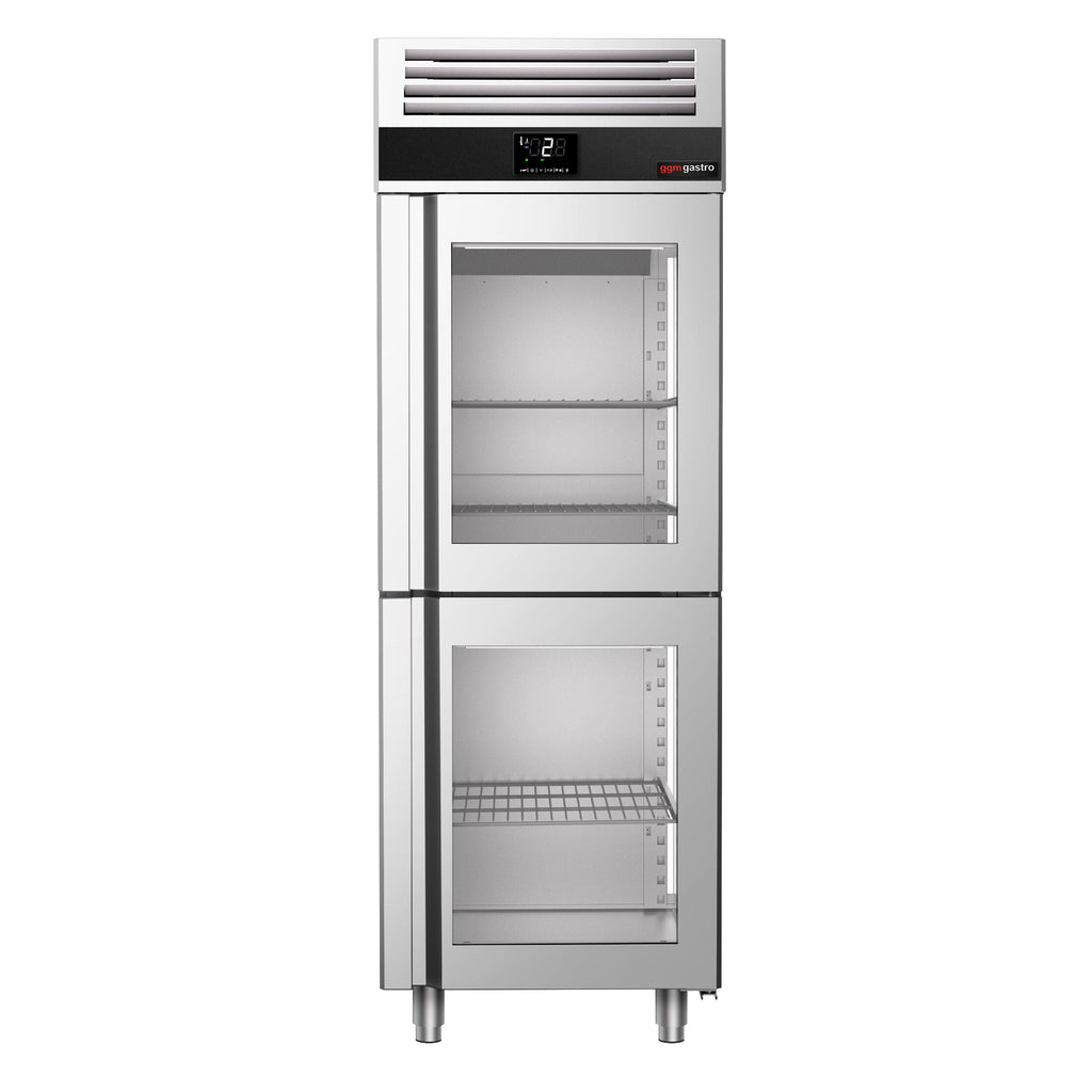 Refrigerator Premium - GN 2/1 - 700 liters - 2 half glass doors