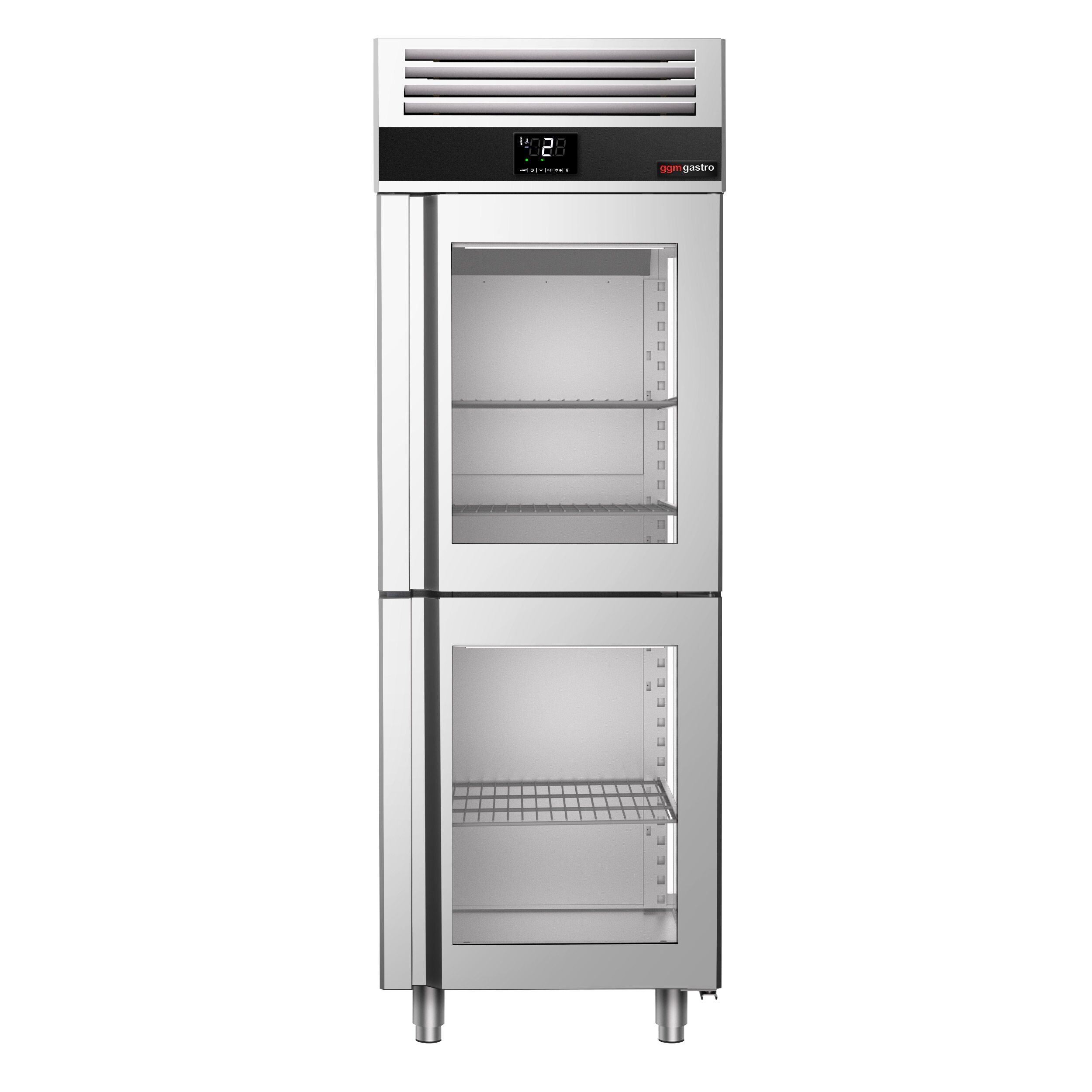 Refrigerator Premium - GN 2/1 - 700 liters - 2 half glass doors