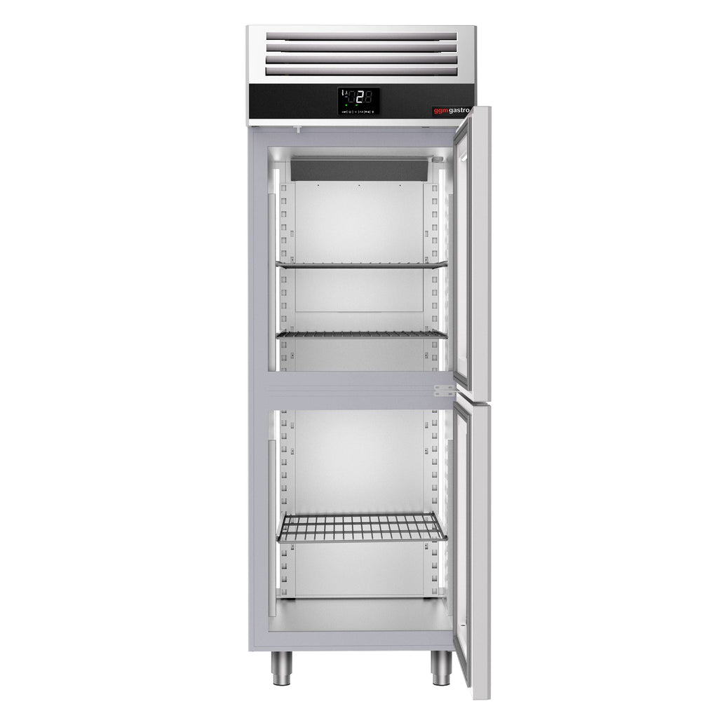 Refrigerator Premium - GN 2/1 - 700 liters - 2 half glass doors