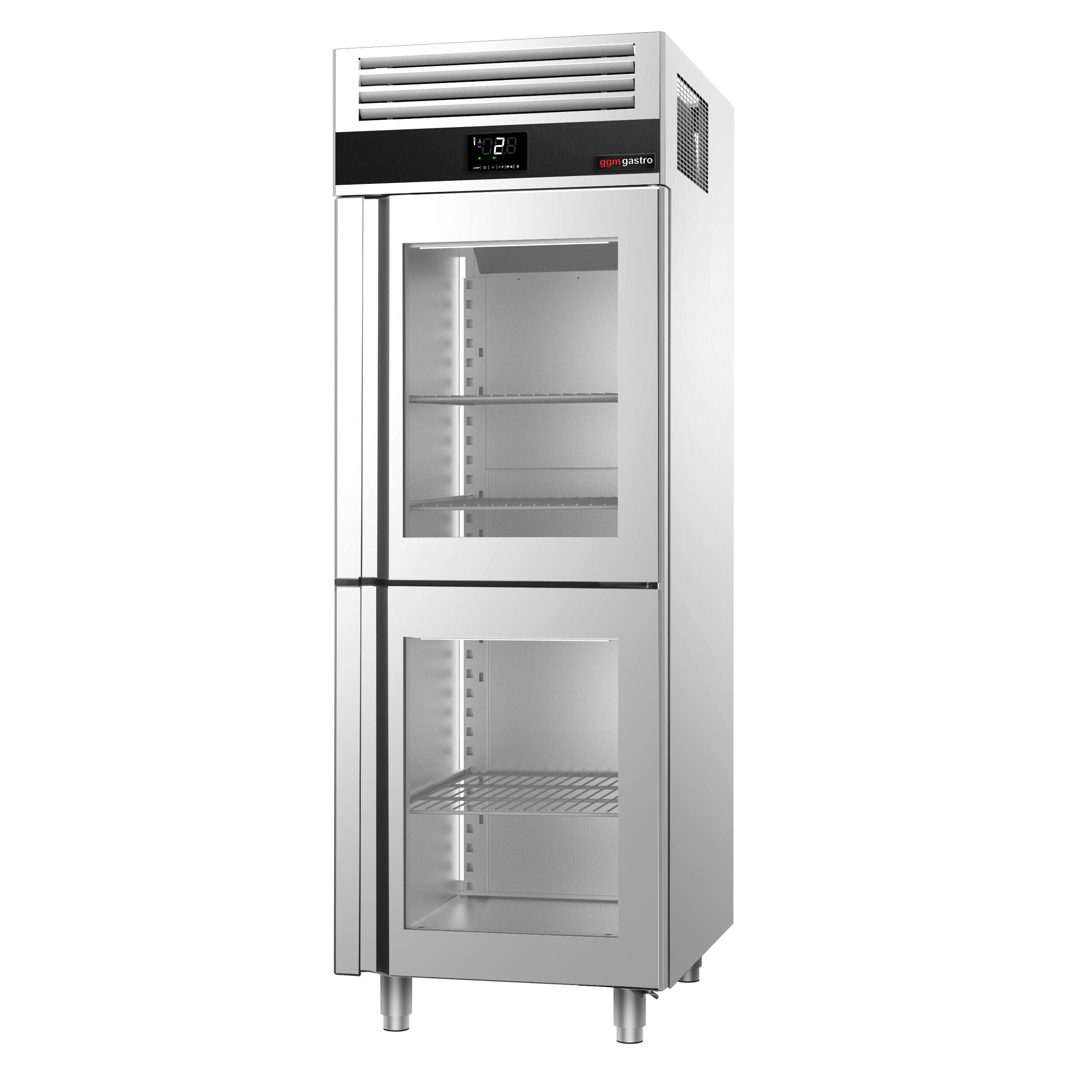 Refrigerator Premium - GN 2/1 - 700 liters - 2 half glass doors