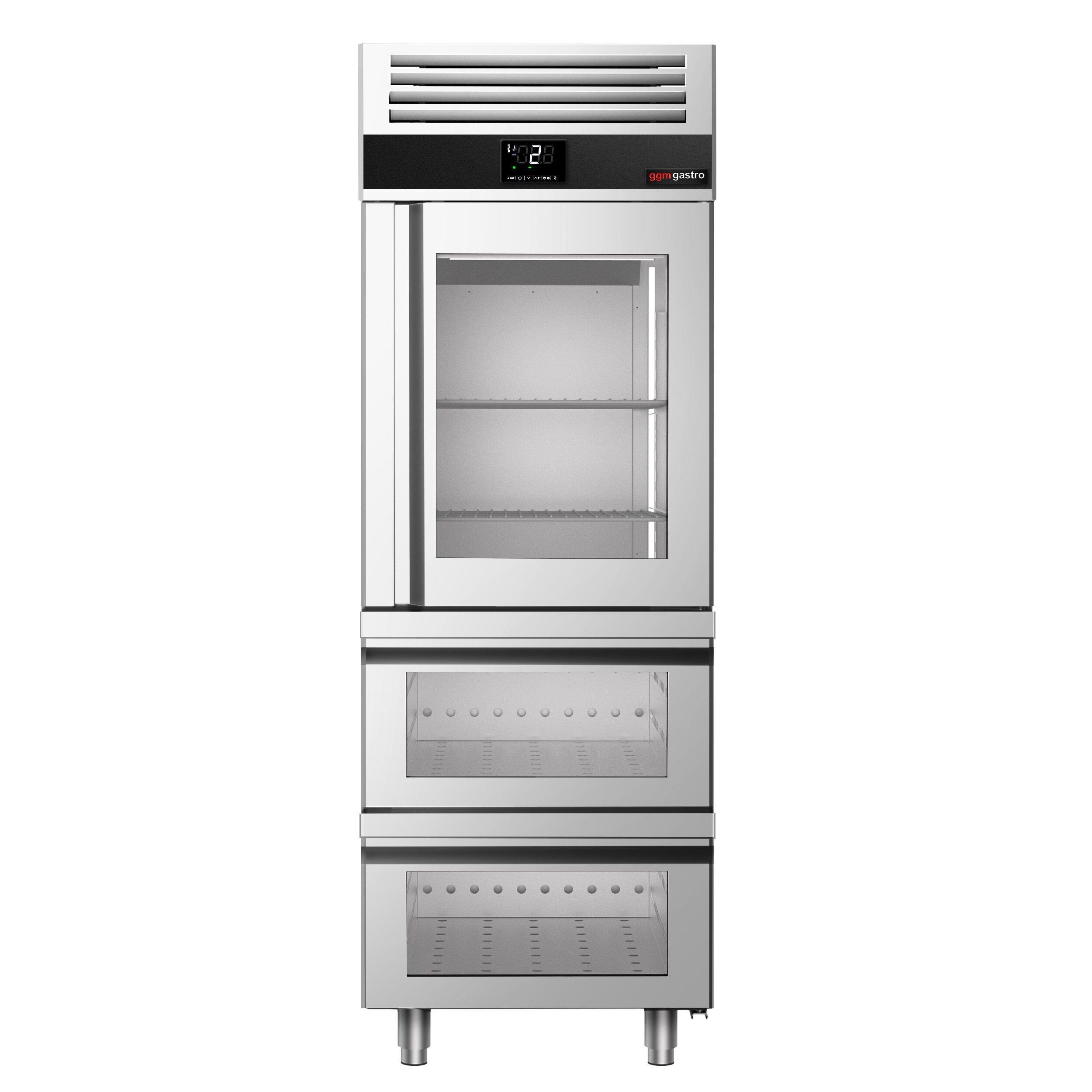 Refrigerator PremIum - GN 2/1 - 700 liters - 1 glass door & 2 glass drawer