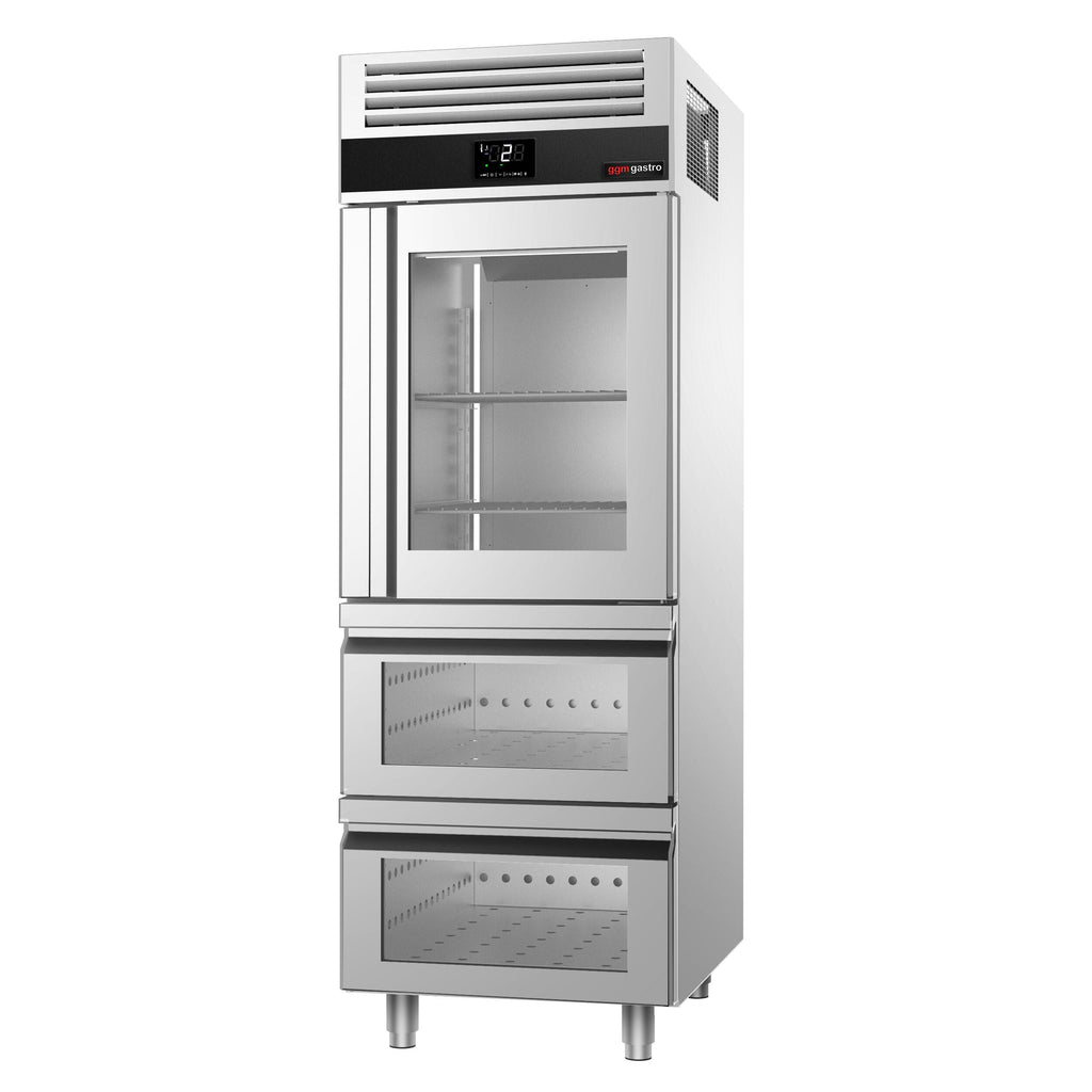 Refrigerator PremIum - GN 2/1 - 700 liters - 1 glass door & 2 glass drawer