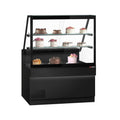 Cooled Showcase Toronto- 1300mm - 2 Shelves - Black Front Panel - Black Granite Working Call