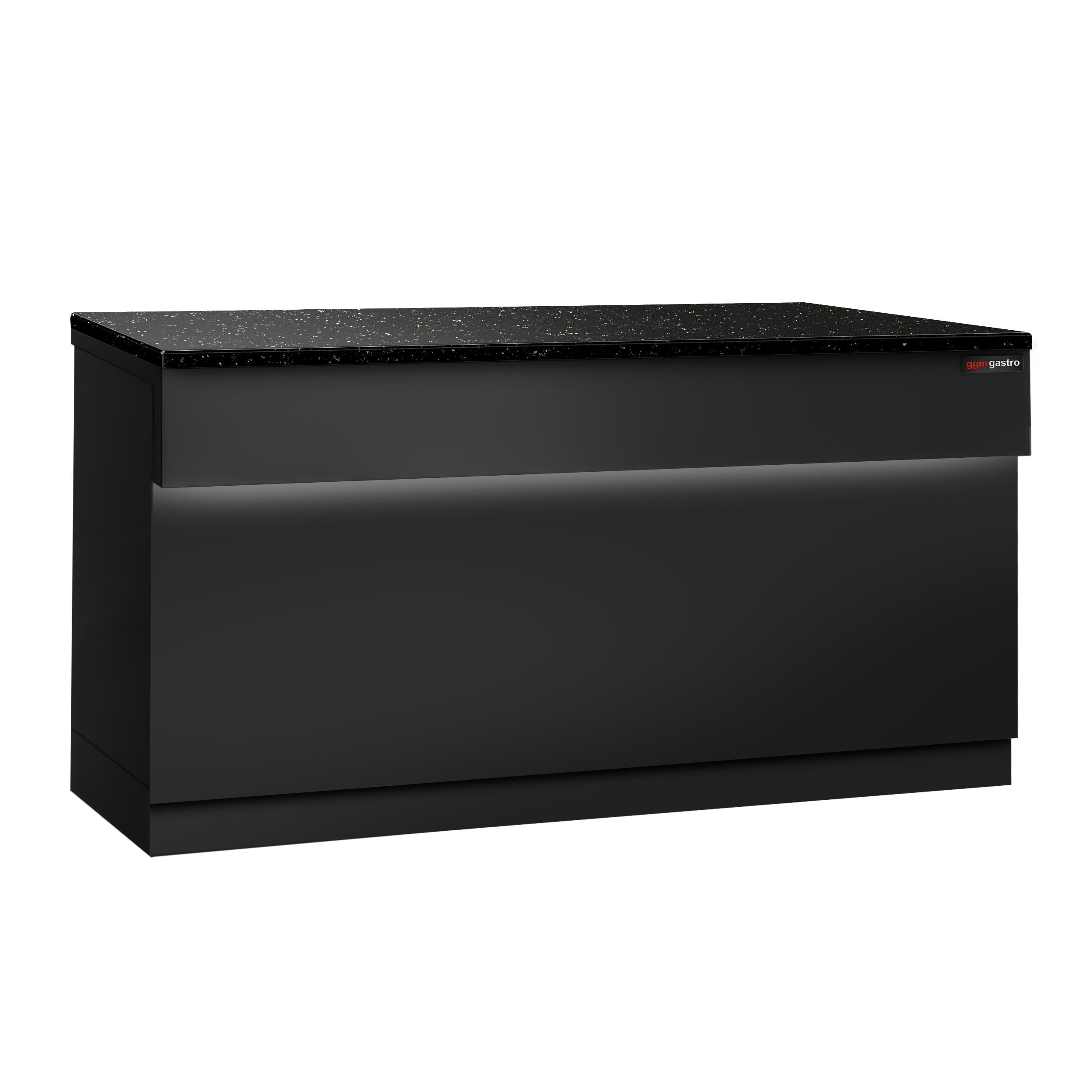 Case Counter Toronto -1800mm - Black Front Panel - Black Granite Working Call