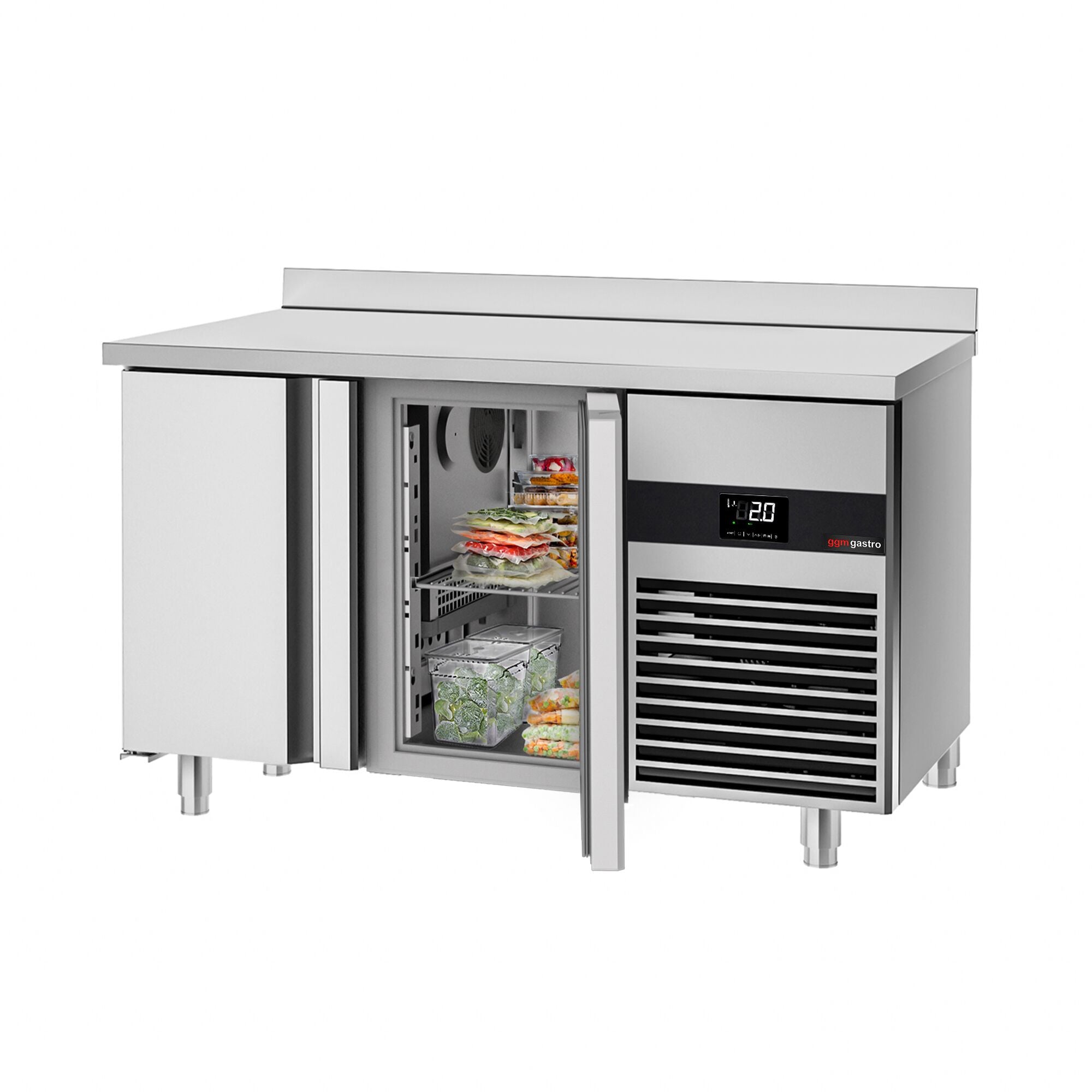 Cooled counter premium - 1.86 x 0.7 m - without a door, without grilled and without rail