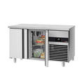 Cooled counter premium - 1.4 x 0.7 m - without a door, grilled, without rail