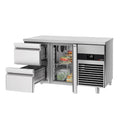 Cooled counter premium - 1400x700mm - 1 door & 2 drawers