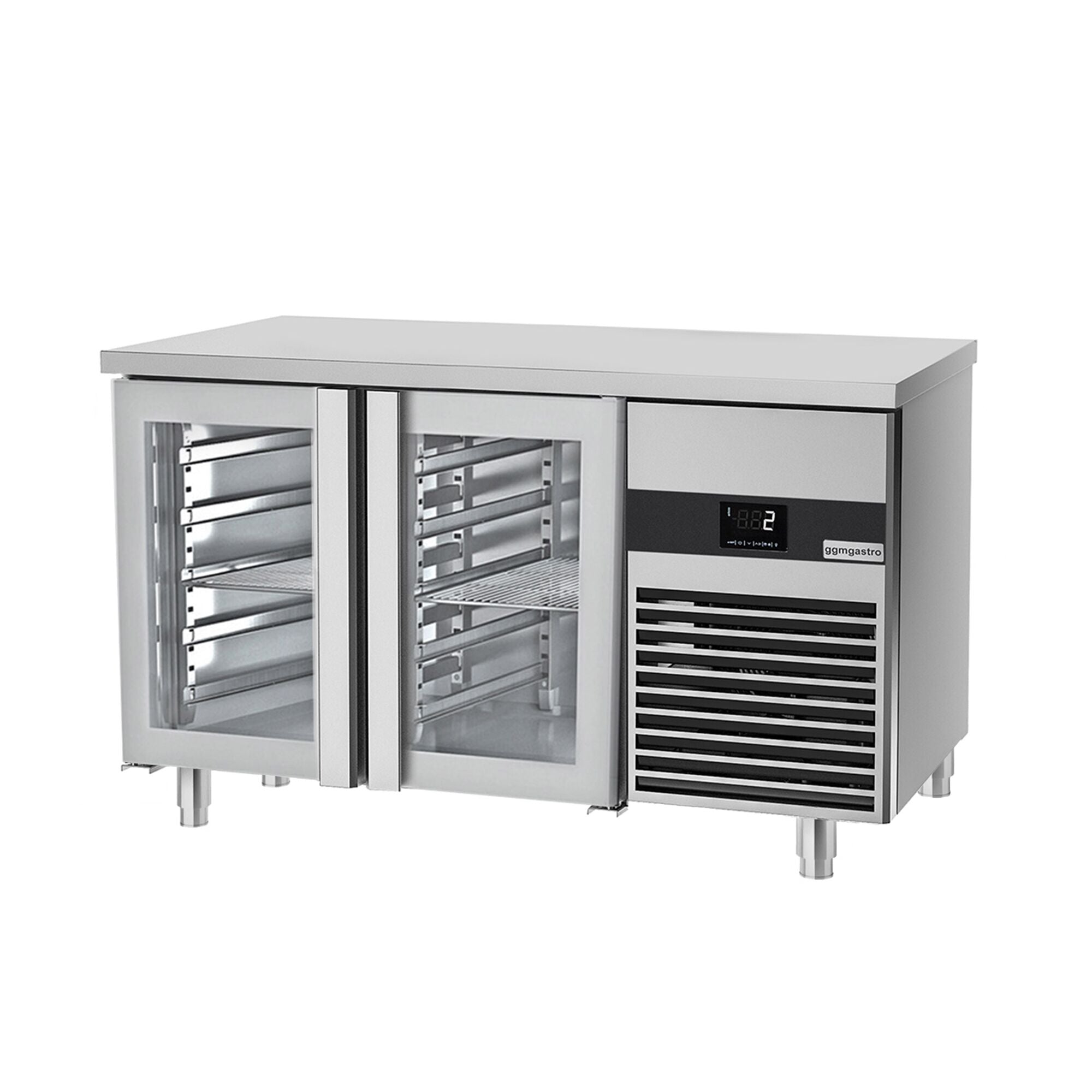 Cooling counter premium -1400x700mm - 2 glass doors