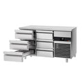 Cooling counter premium - 1400x700mm - 6 drawers