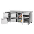 Cooling counter premium - 1865x700mm - 1 door & 4 drawer & back