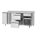 Cooling counter premium - 1865x700mm - 2 doors & 2 drawers & backs