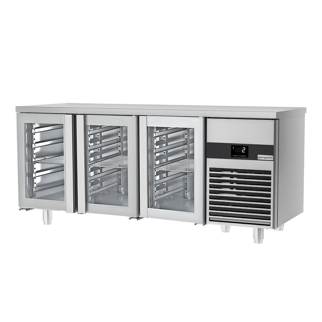 Cooled counter premium -1860x700mm - 3 glass doors