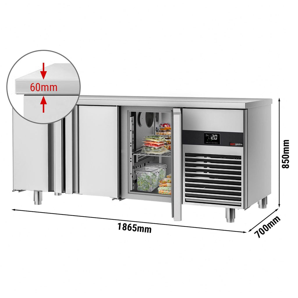 Premium Cooling Desk - 1,86 x 0.7 m - No Door, Without Grilled and Without Ray