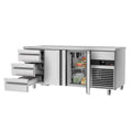 Cooling counter premium - 1865x700mm - 2 doors & 3 drawers