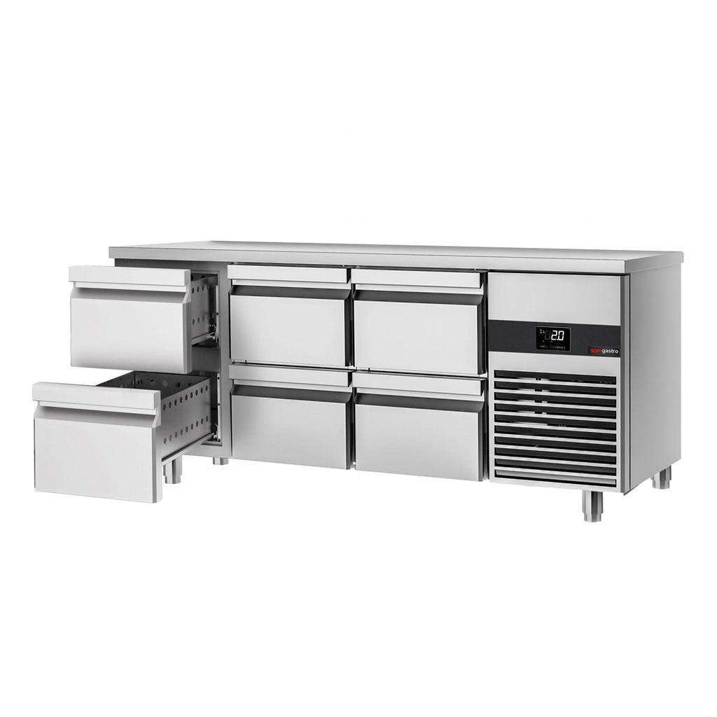 Cooled counter premium - 1865x700mm - 6 drawers