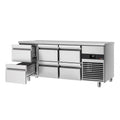 Cooled counter premium - 1865x700mm - 6 drawers
